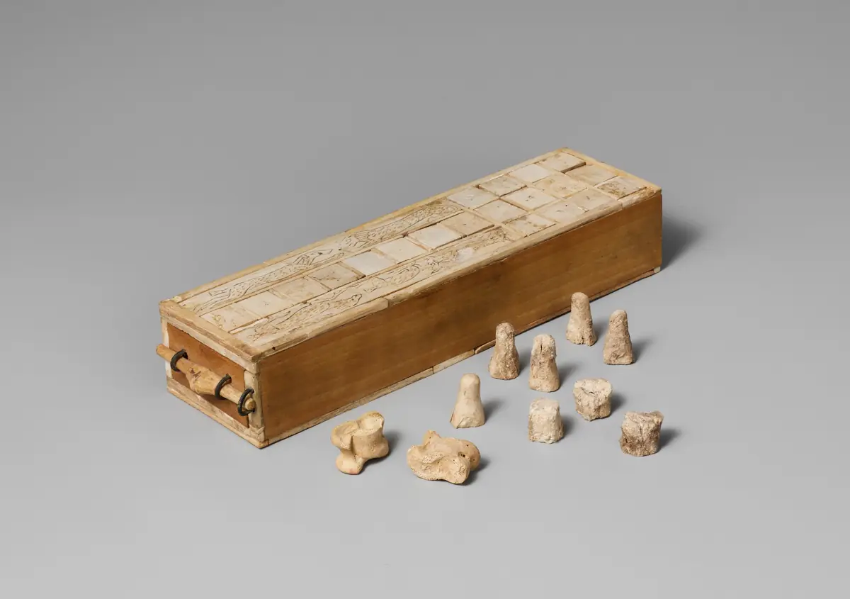 Spelbord voor senet en twintig vakken, Egyptisch