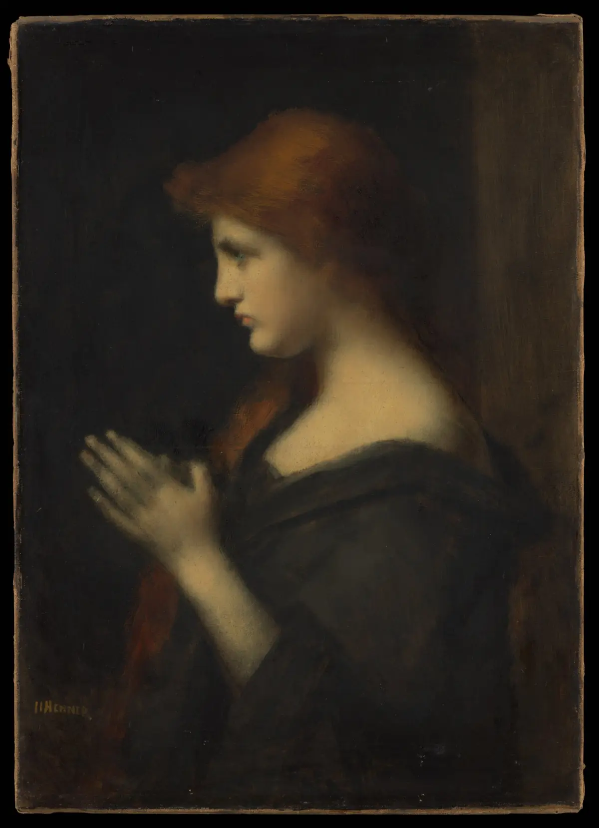 Young Woman Praying, Jean Jacques Henner
